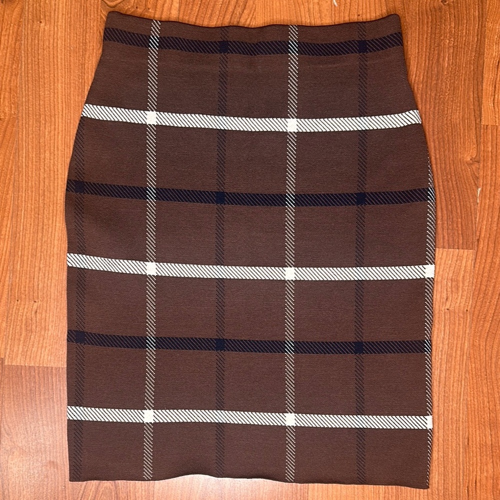 Plaid Brown Skirt
